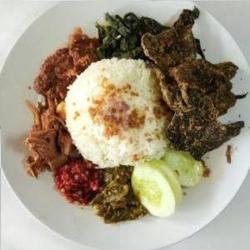 Nasi Paru Goreng   Es Teh Manis