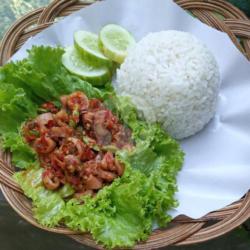 Asin Cumi Sambal Pete   Nasi