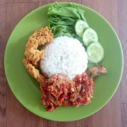 Nasi Dada Penyet