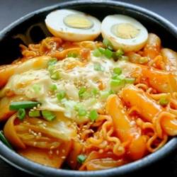 Rabokki Mozzarella (pedas Sedang)