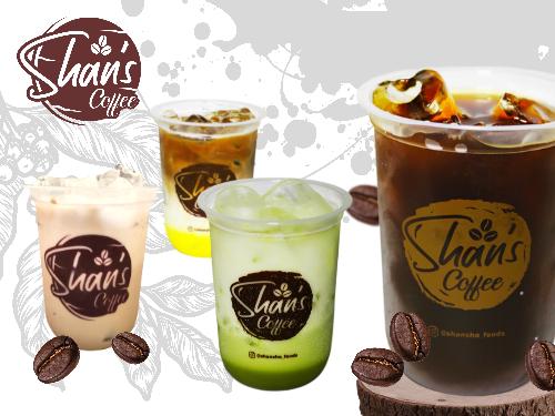 Minuman, Kopi Susu, Camilan Shans Coffee, Foodpark Kediri Mall