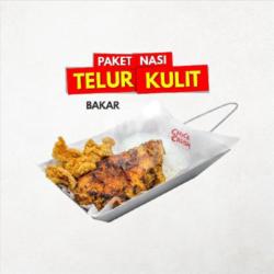 Nasi Telur Kulit Bakar