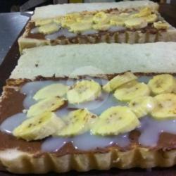 Coklat - Pisang ( Roti Tanpa Di Bakar )