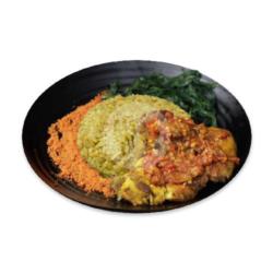 Nasi Kebuli Ayam Geprek Rempah Panggang