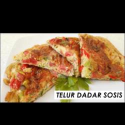 Telur Dadar Isi Sosis,