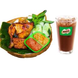 Paket Nasi Ayam Bacem   Es Milo