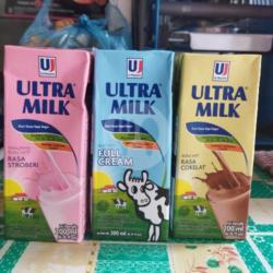 Ultramilk Coklat, Strawberry, Fullcream