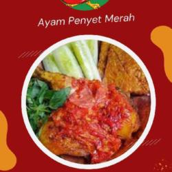 Ayam Penyet Paha Sambal Merah