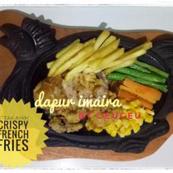 Steak Ayam Crispy French Fries