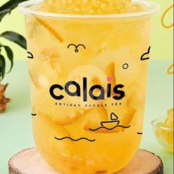 Sparkling Yuzu Pineapple   Mango Popping Boba (regular)