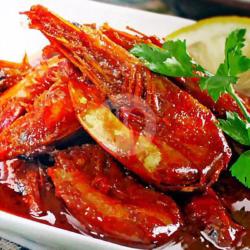 Udang Bakar Saus Pedas