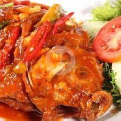 Ikan Kue Goreng Saus Padang