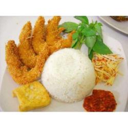 Lalapan Udang Goreng