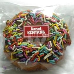 Donat Kentang Topping Coklat Warna-warni