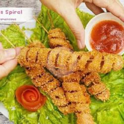 Sosis Spiral Goreng