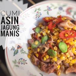 Nasi Cumi Pete Jagung Manis