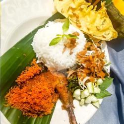 Nasi Pecel   Ayam Goreng Pejantan