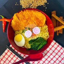 Indomie Ayam Bawang Ramen Chiken Karaage