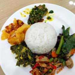 Nasi Sayur   Ikan Cabe Hijau