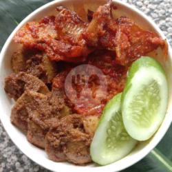 Rice Bowl Semur Jengkol, Balado Asin Kapas