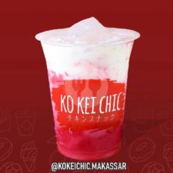 Strawberry Cheese Drink   Boba