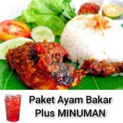 Nasi Ayam Bakar   Sambel Cabe Rawit   Es Gula