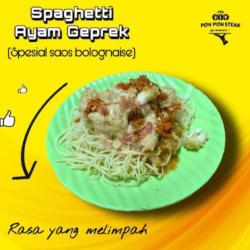 Spaghetti Ayam Geprek