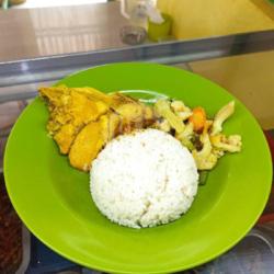 Nasi   Ayam Opor   Sayur