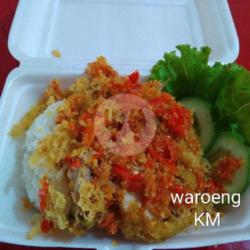 Nasi Ayam Kremes Geprek