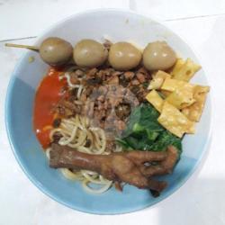 Mie Ayam Plus Telur Puyuh Ceker