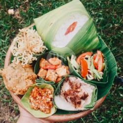 Nasi Campur Perkedel Kentang