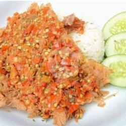 Indomie Telor Geprek Pake Nasi Sambal Bawang