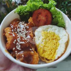 Chicken Katsu Blackpaper Rice Bowl