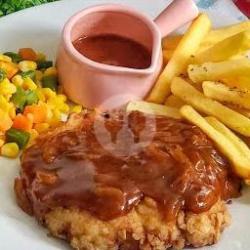 Chicken Crispy Steak Viral (lada Hitam)