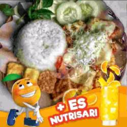 Paket Ayam Geprek Mozza-keju Nutrisari