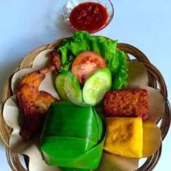 Nasi Timbel Ayam Bakar Komplit