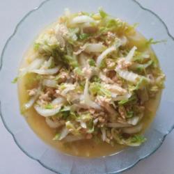 Tumis Sawi Putih   Telur