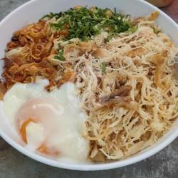 2 Porsi Bubur Ayam Telor Setengah Matang