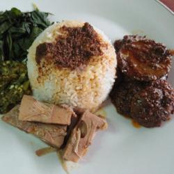 Nasi Rendang Jengkol