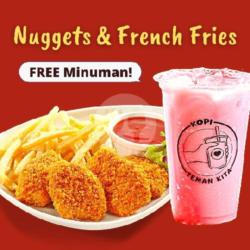 Chicken Nugget And Frenchfries Free Drink