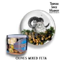 Olives Mixed -black.green- Feta Cheese. 175g