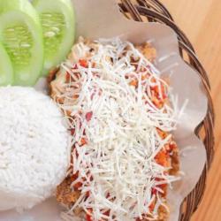 Paket Nasi Ayam Geprek Parutan Keju