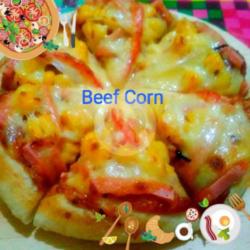 Pizza Beef Corn (roti Original) Sedang