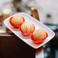 Fried Purple Sweet Potato Sesame Ball