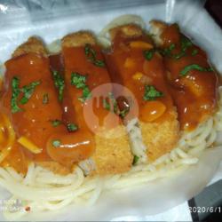 Spaghetti Chiken Crispy