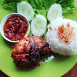 Nasi Dada Sayap Bakar Komplit