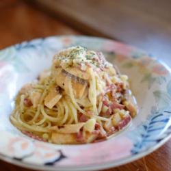 Salmon Spaghetti Carbonara