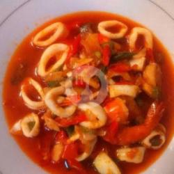 Cumi   Udang Asam Manis
