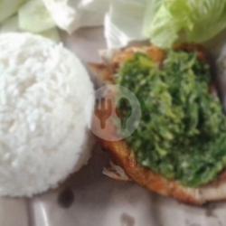 Nasi   Ayam Bakar Dada Sambel Ijo