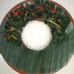 Nasi Oseng-oseng Daun Pepaya